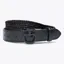 Cavalleria Toscana Leather and Wool Men's Elastic Belt - Black