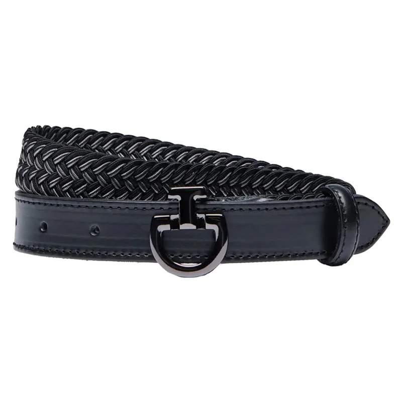 Cavalleria Toscana Young Rider Junior Elastic Belt - Black
