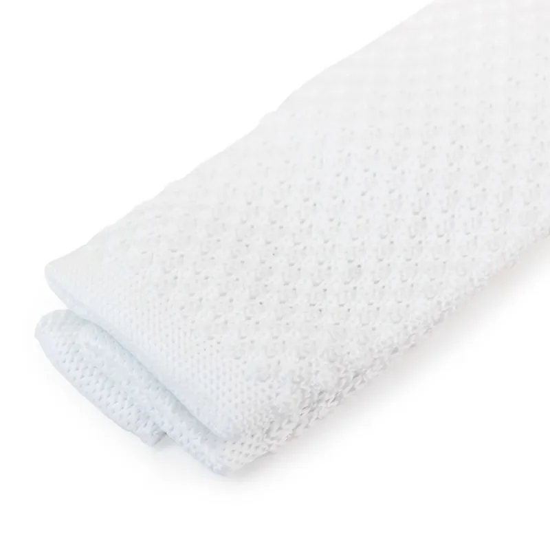 Cavalleria Toscana Tricot Show Tie with Pin - White-2