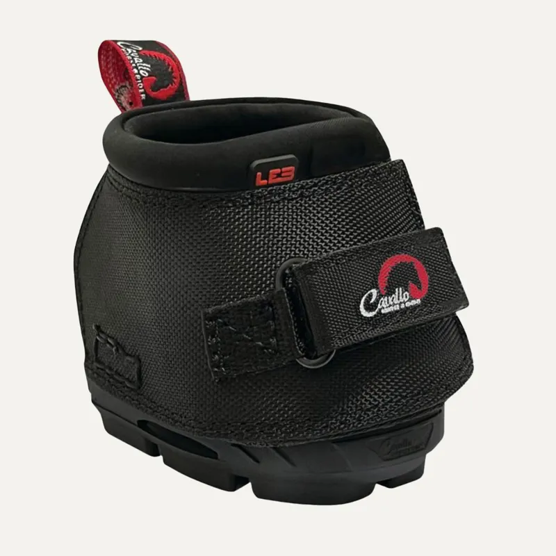 Cavallo Long Ear Hoof Boot for Donkeys - Black-1