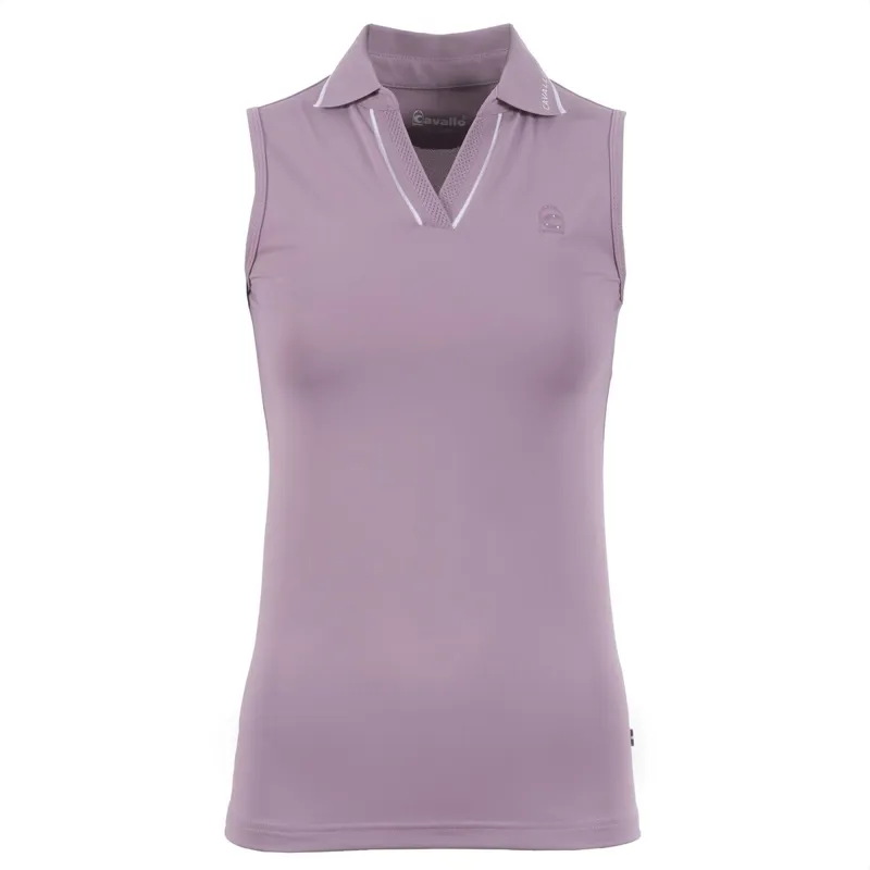 Cavallo Cava 4523 Women's Sleeveless Polo Shirt - Dusty Rose