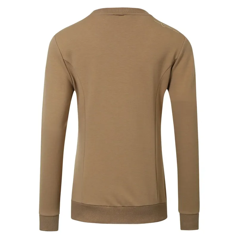 Covalliero Sequin Emblem Ladies Sweater - Clay-1