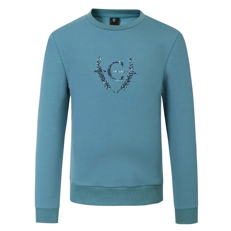 Covalliero Sequin Emblem Junior Girls Sweater - Deep Water
