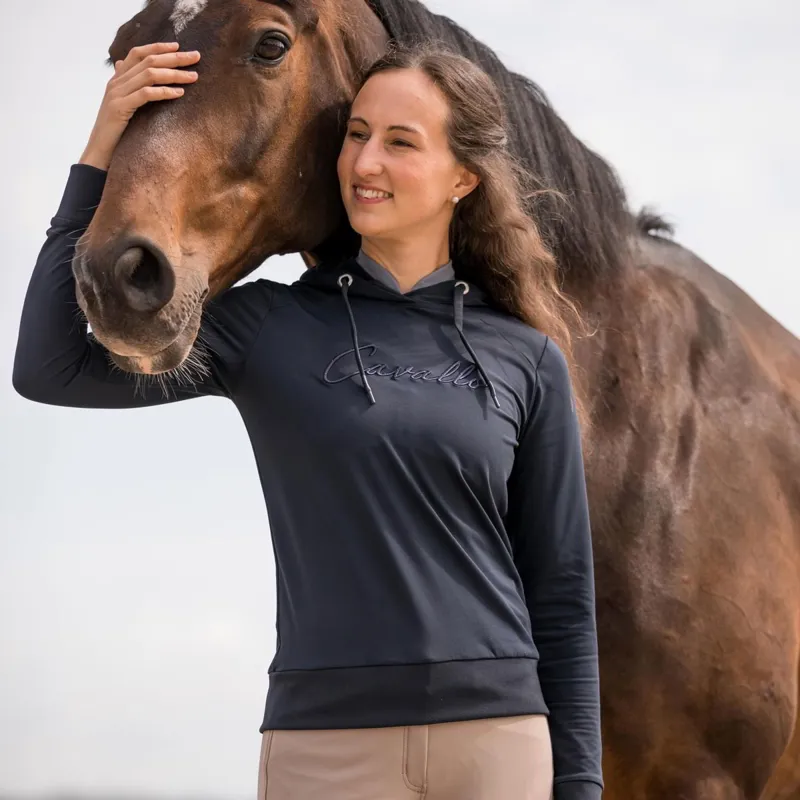 Cavallo All Year Women's Hoodie - Dark Blue-5