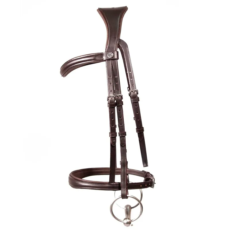 Henry James Cavesson Bridle - Havana Brown-2
