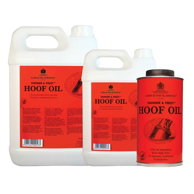 Carr and Day and Martin Vanner and Prest Hoof Oil
