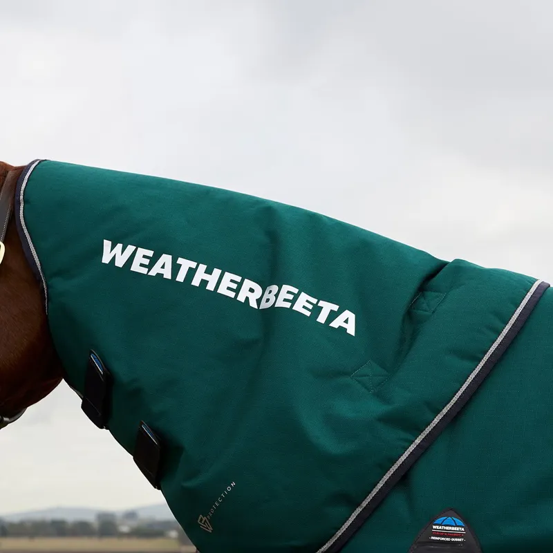 WeatherBeeta ComFiTec Plus Dynamic 220g Detach-A-Neck Turnout Blanket - Forest-5