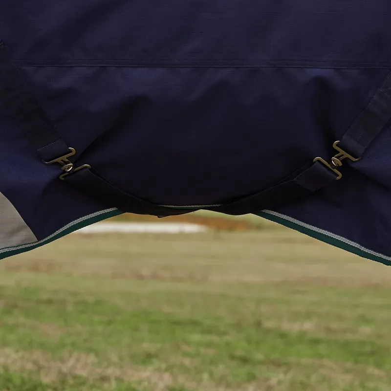 WeatherBeeta ComFiTec Plus Dynamic 220g High Neck Turnout Blanket - Navy-8
