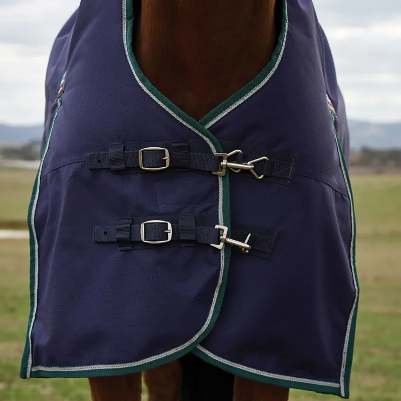 WeatherBeeta ComFiTec Plus Dynamic 220g High Neck Turnout Blanket - Navy-2