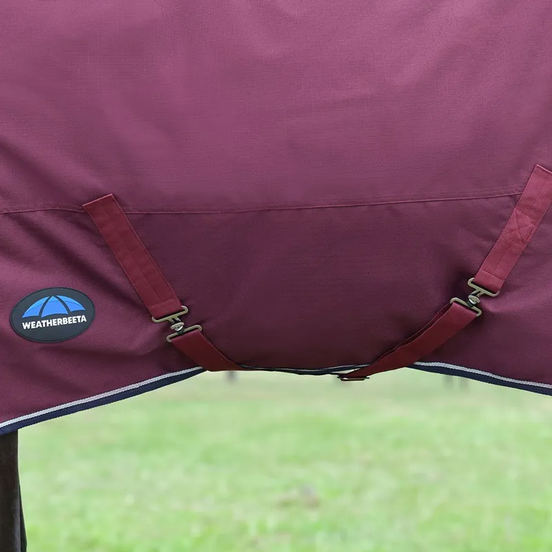 WeatherBeeta ComFiTec Essential 360g Combo Turnout Blanket Burgundy-1