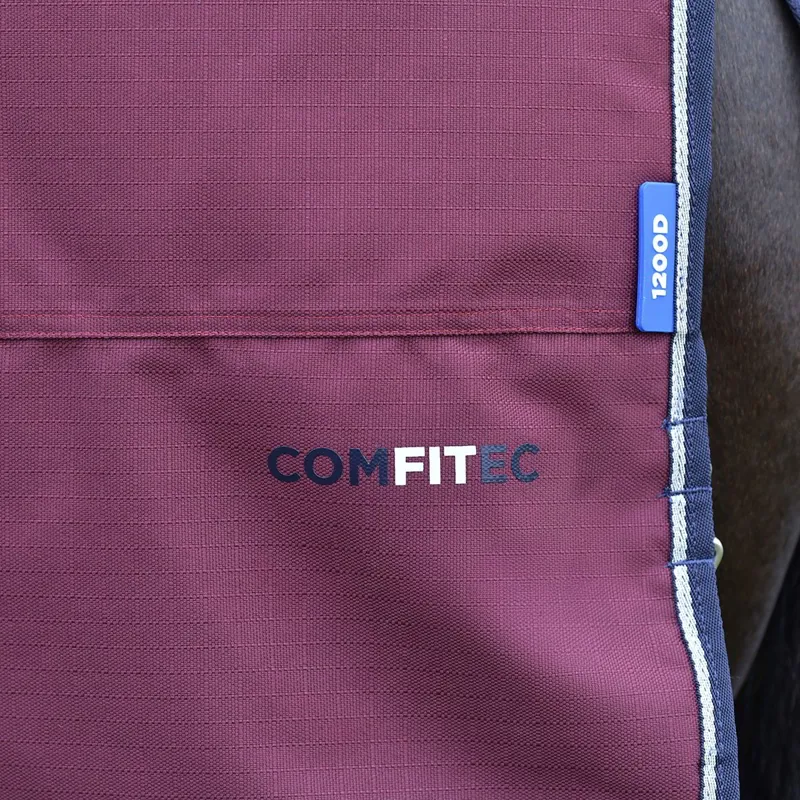 WeatherBeeta ComFiTec Essential 360g Combo Turnout Blanket Burgundy-8