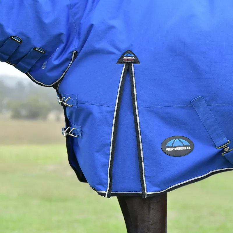WeatherBeeta ComFiTec Essential 220g Combo Turnout Blanket - Cobalt/Black-4