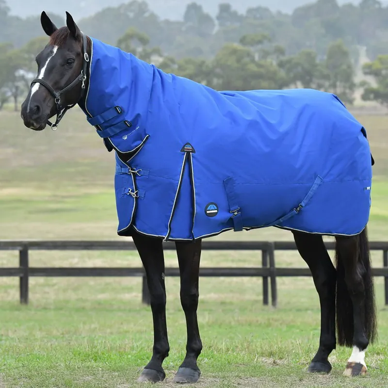 WeatherBeeta ComFiTec Essential 220g Combo Turnout Blanket - Cobalt/Black
