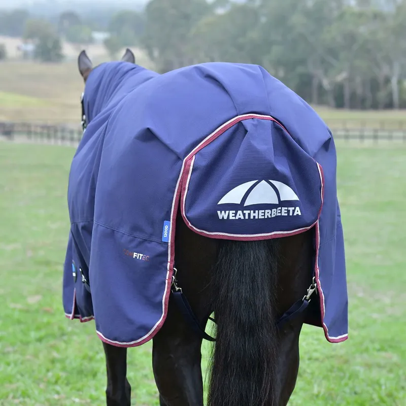 WeatherBeeta ComFiTec Essential 50g Combo Blanket - Navy/Burgundy-9