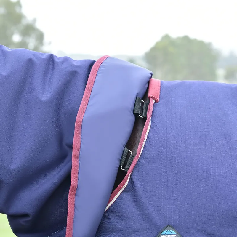 WeatherBeeta ComFiTec Essential 50g DetachANeck Turnout Blanket - Navy-8