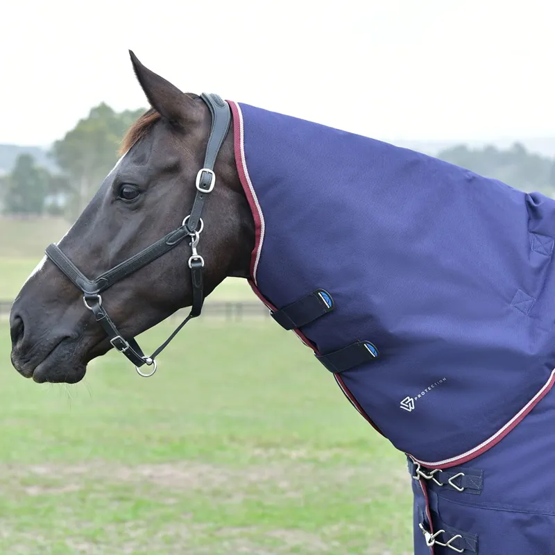 WeatherBeeta ComFiTec Essential 50g DetachANeck Turnout Blanket - Navy-7