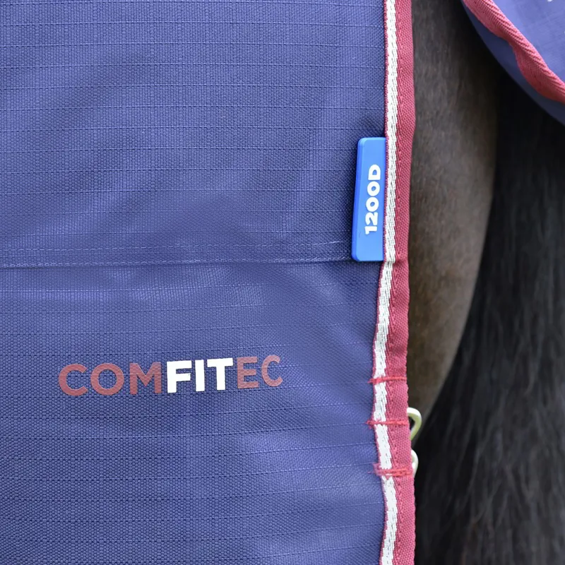 WeatherBeeta ComFiTec Essential 50g DetachANeck Turnout Blanket - Navy-6