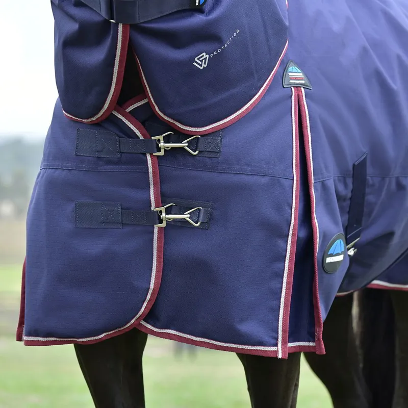 WeatherBeeta ComFiTec Essential 50g DetachANeck Turnout Blanket - Navy-2