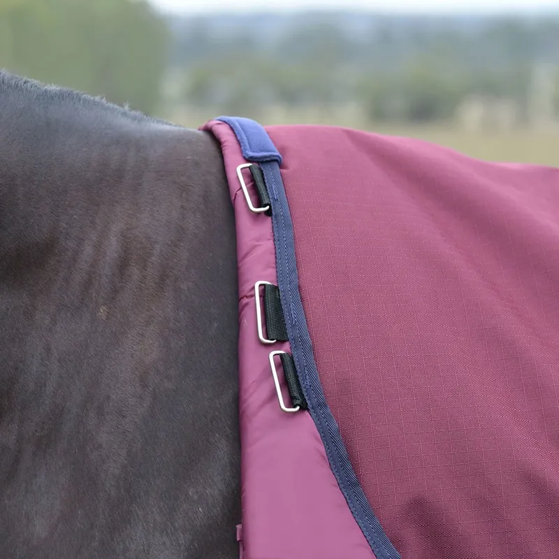 WeatherBeeta ComFiTec Essential 50g Standard Turnout Blanket - Burgundy-5