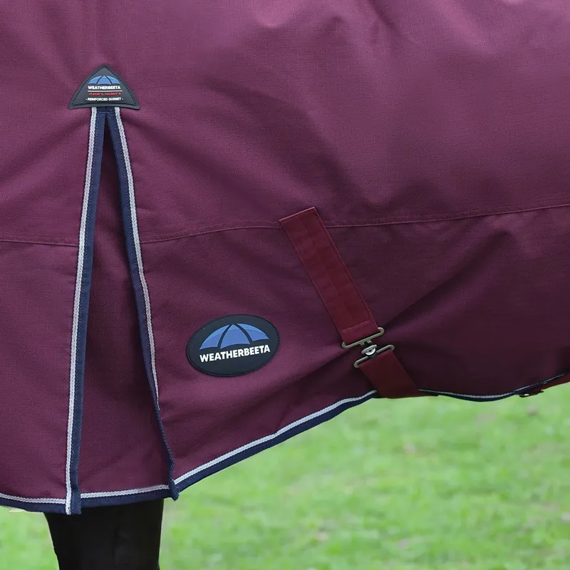 WeatherBeeta ComFiTec Essential 50g Standard Turnout Blanket - Burgundy-3