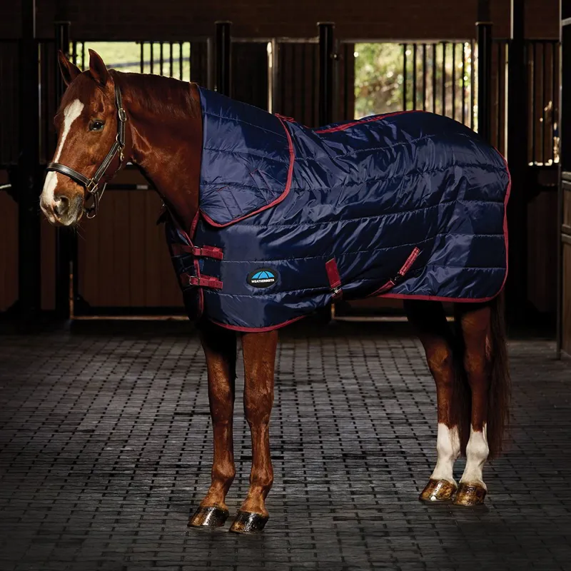 WeatherBeeta ComFiTec 210D 100g Channel Quilt Stable Blanket - Navy-2