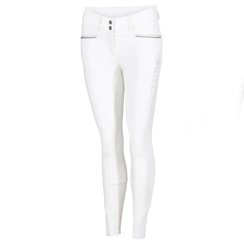 Catago Olivia Full Grip Women's Winter Competition Breeches - White