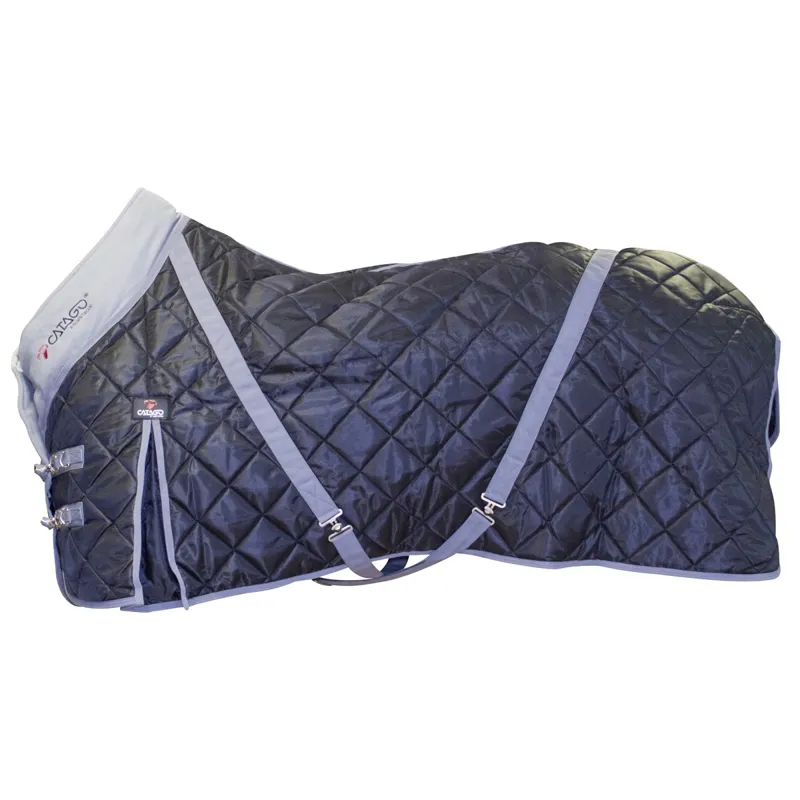 Catago 100g Standard Neck Stable Blanket - Black/Grey-1