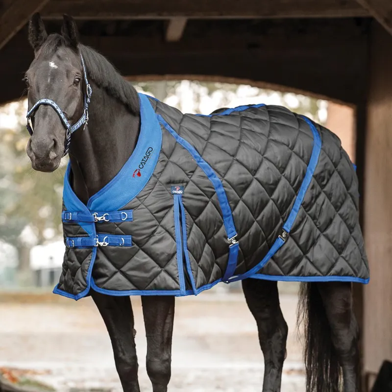 Catago 300g Standard Neck Stable Blanket - Black/Blue