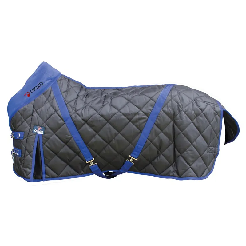 Catago 300g Standard Neck Stable Blanket - Black/Blue-1