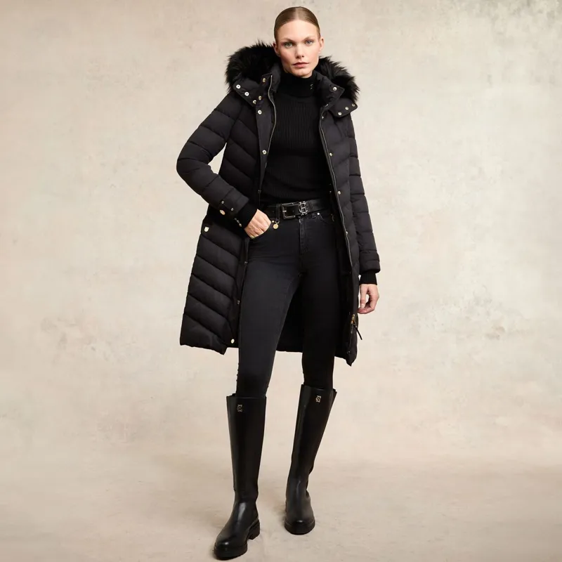 Holland Cooper Chamonix Womens Coat - Black-4