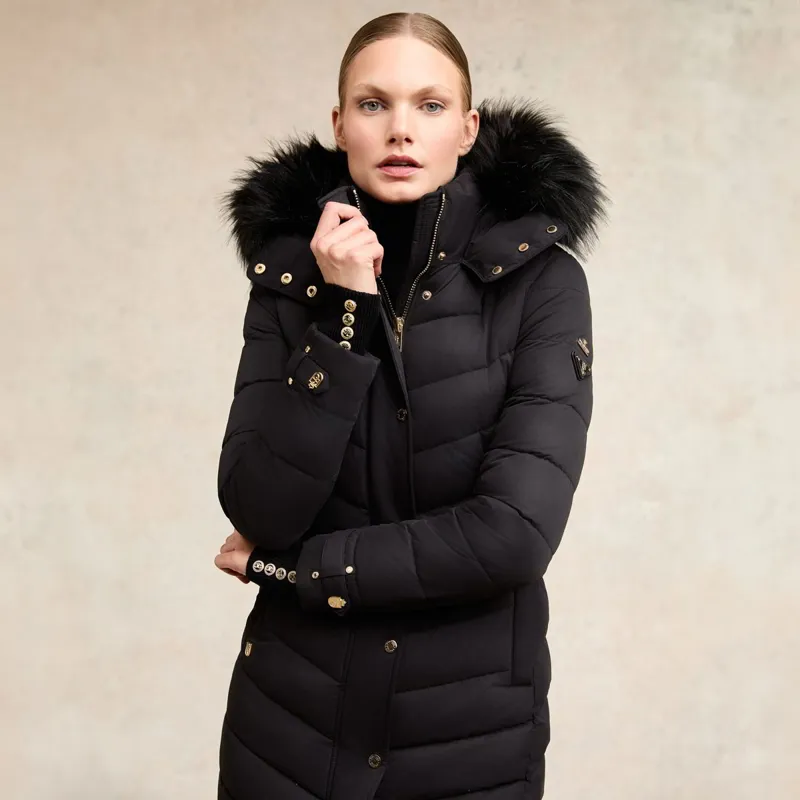 Holland Cooper Chamonix Womens Coat - Black-1