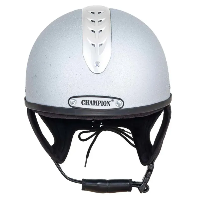 Champion Vent-Air Deluxe Skull Riding Helmet - Silver-2