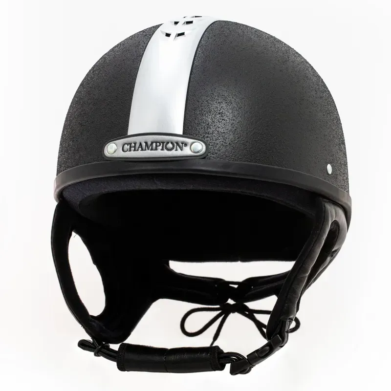 Champion Vent-Air Deluxe Skull Riding Helmet - Black