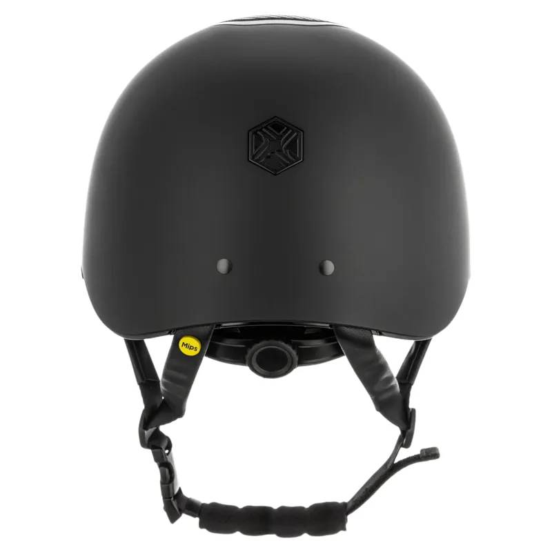 Charles Owen EQx Hyda Wide Peak MIPS Riding Helmet - Black Matte/Black Gloss-3