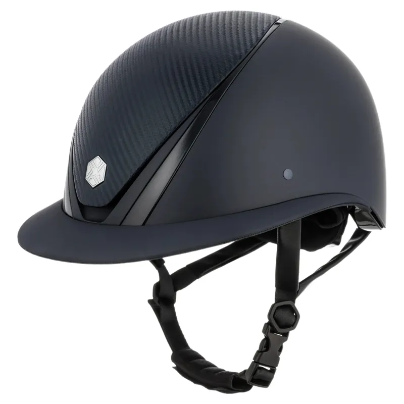 Charles Owen EQx Hyda Wide Peak MIPS Riding Helmet - Navy Matte/Navy Gloss
