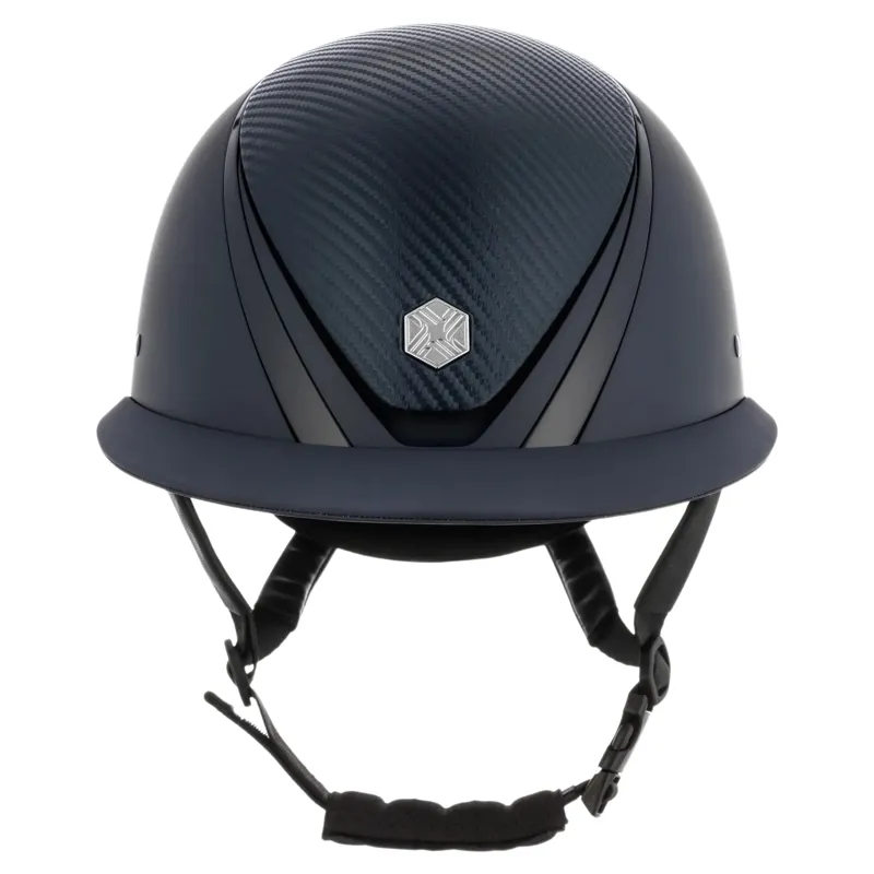 Charles Owen EQx Hyda Wide Peak MIPS Riding Helmet - Navy Matte/Navy Gloss-3