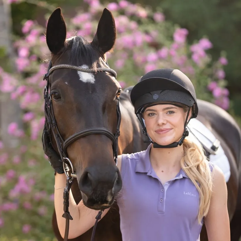 Charles Owen EQx x This Esme Phoenix Skull Riding Helmet - Black-1