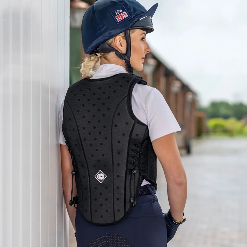 Charles Owen Kontor Adults Body Protector - Black-6