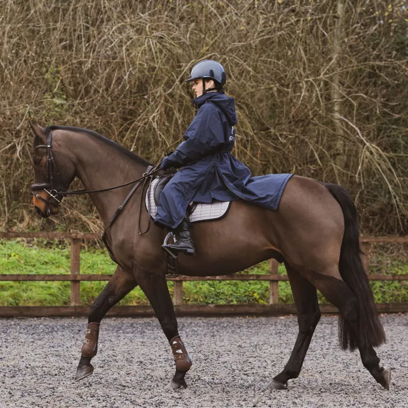 Charles Owen EQx Kylo Crystal Riding Helmet - Navy Gloss/Silver Crystal-6