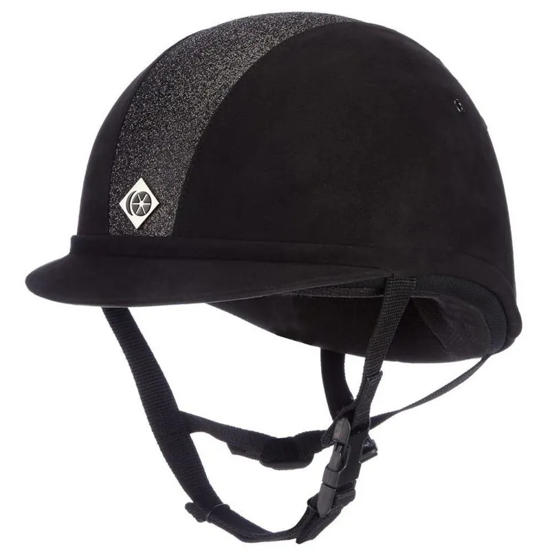 Charles Owen YR8 Sparkly Riding Helmet - Black/Black