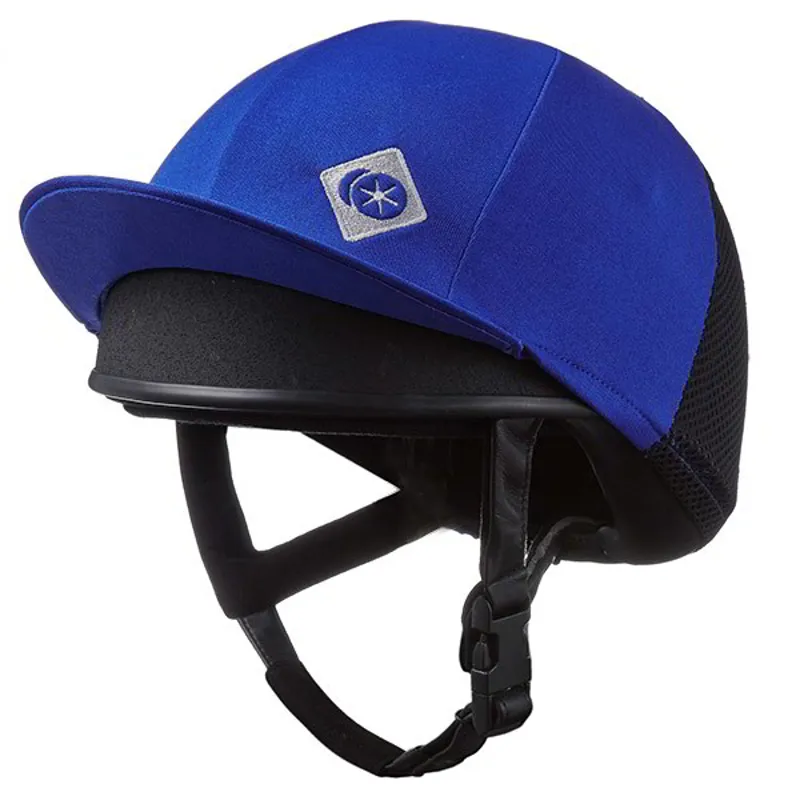 Charles Owen J3YR Junior Helmet Cover With Rear Vent - Royal Blue