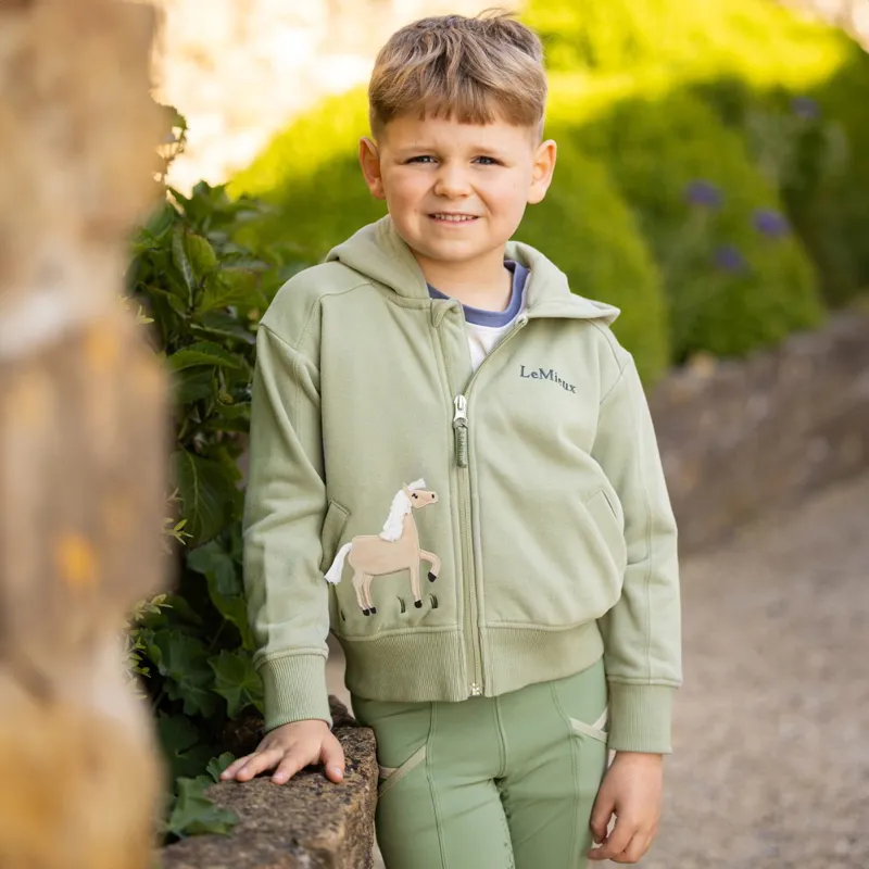 LeMieux Mini Charlie Full Zip Youth Hoodie - Fern-3