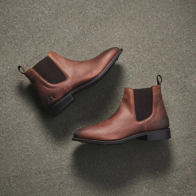 Chatham Conholt Men's Premium Leather Chelsea Boots - Tan-3