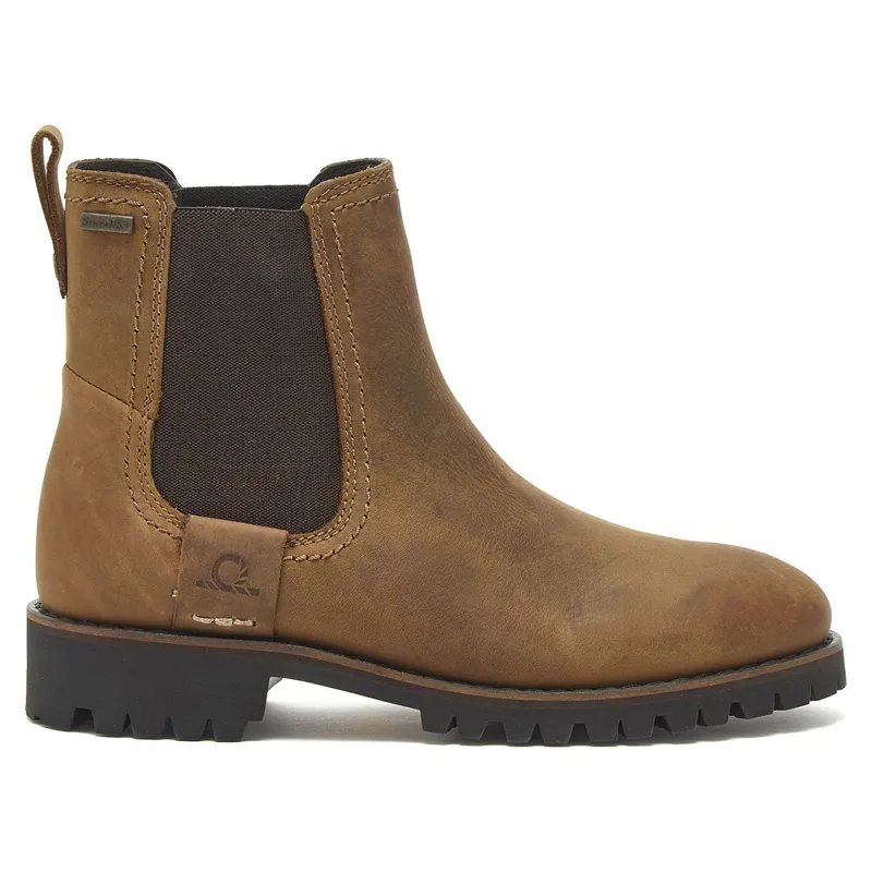 Chatham Olympia II Premium Leather Women's Chelsea Boot - Walnut-2