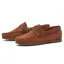 Chatham Penang Women's Leather Boat Shoes - Tan/Tan