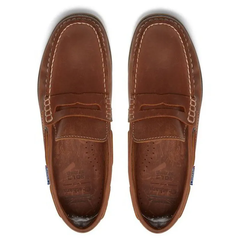 Chatham Shanklin Premium Leather Men's Loafers - Tan-1