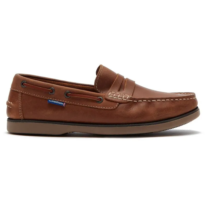 Chatham Shanklin Premium Leather Men's Loafers - Tan-2