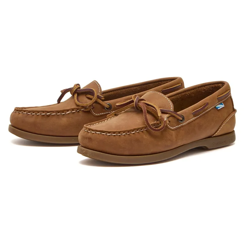 Chatham Olivia G2 Womens Boat Shoes - Walnut