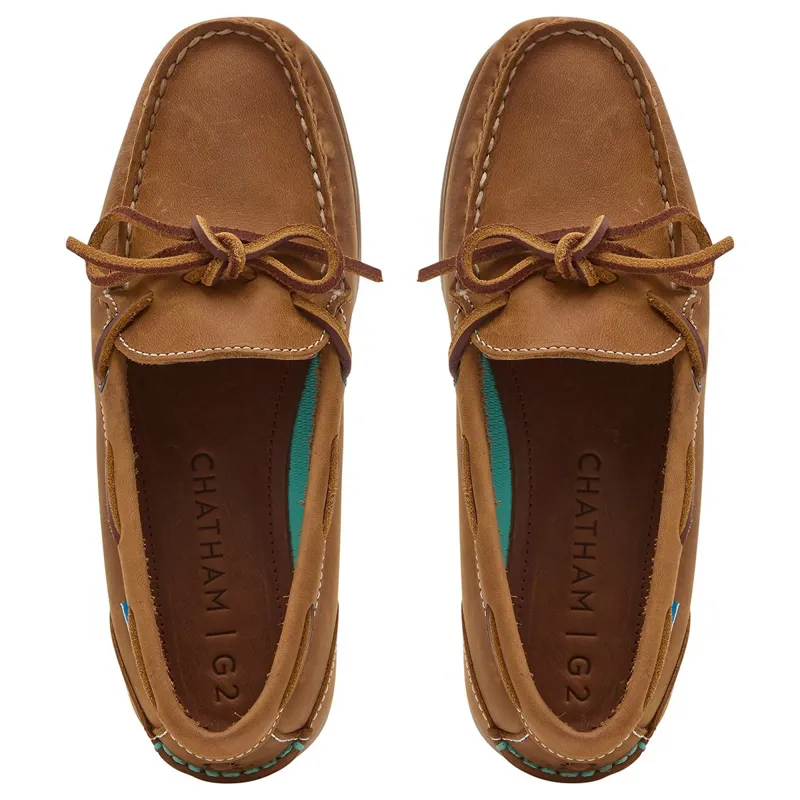 Chatham Olivia G2 Womens Boat Shoes - Walnut-2