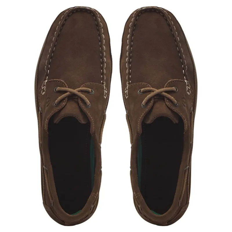 Chatham X Joules Cove Womens Nubuck Boat Shoes - Tan-2
